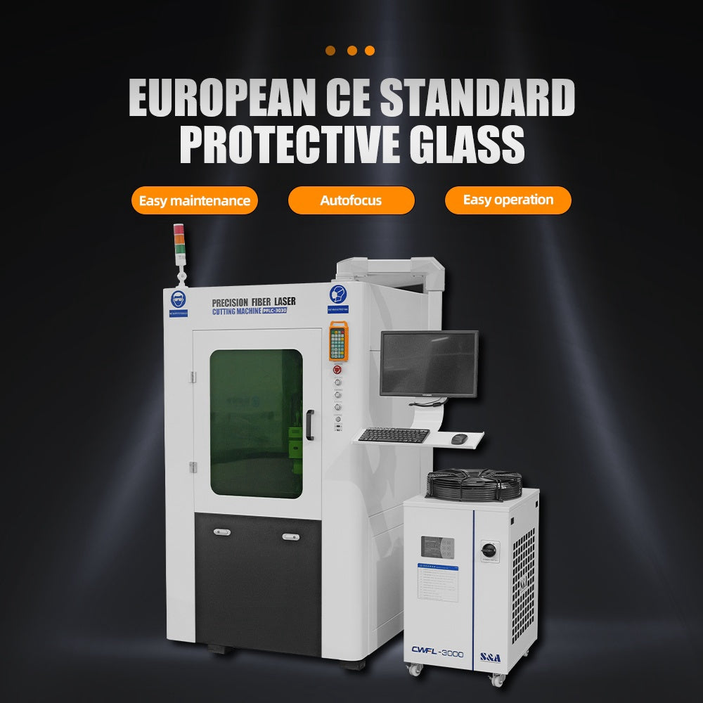 ZAC 3030 High Precision Metal Laser Cutter Machine 1000W/1500W Fiber Laser Cutting Machine with Full Enclosed Cover