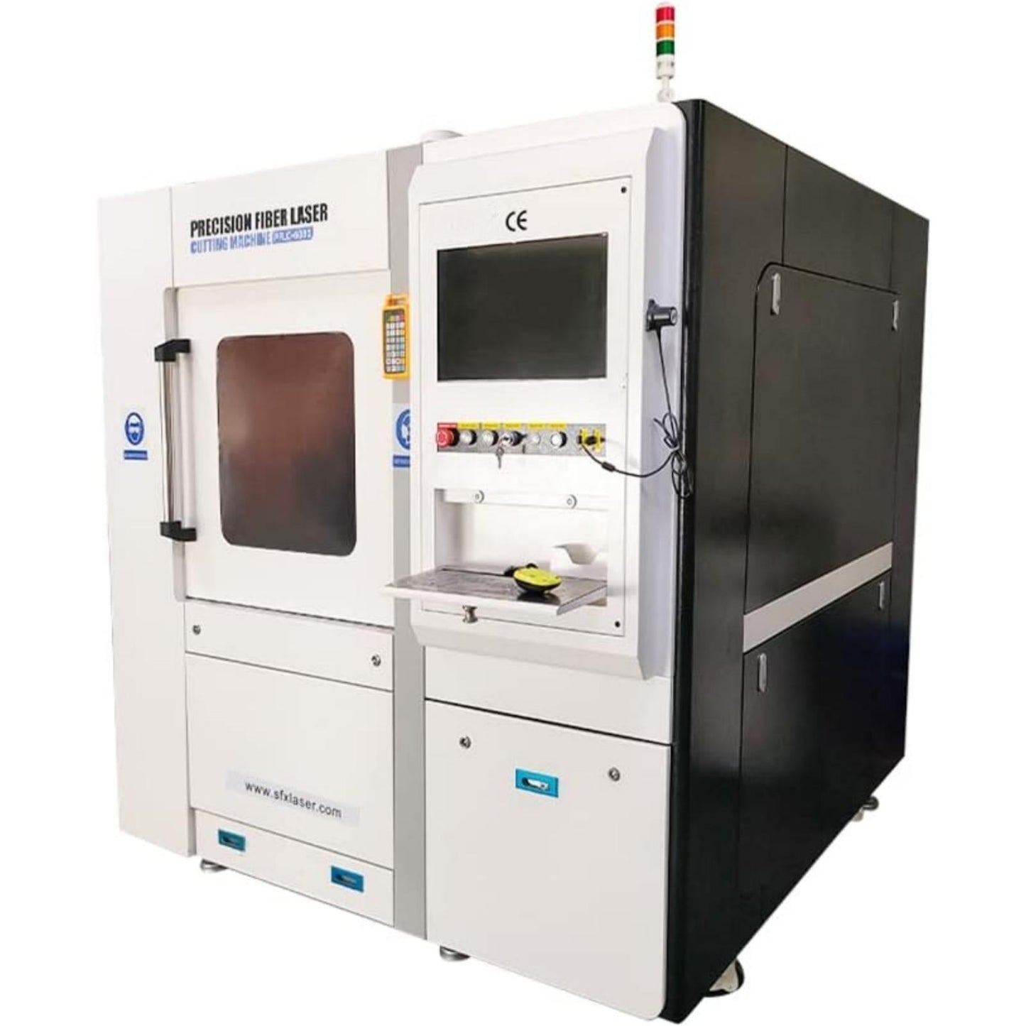ZAC 1000W Machine de découpe laser à fibre 23,6 × 31,5 pouces Zone de travail Machine de gravure laser entièrement fermée avec mise au point automatique pour acier au carbone Acier inoxydable Or Aluminium
