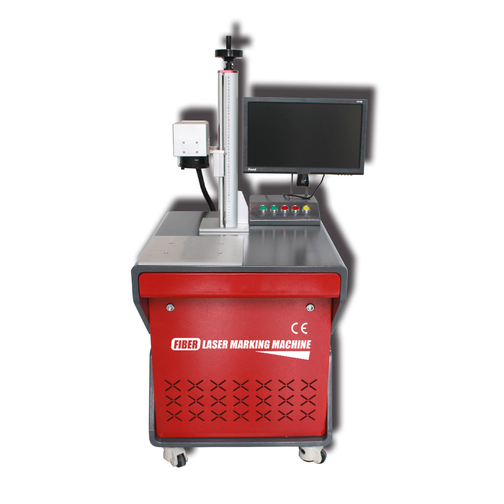 ZAC Desktop Laser Engraver Machine JPT 20W/30W/50W Laser Marking Machine with built-in Computer and EZCAD2.0