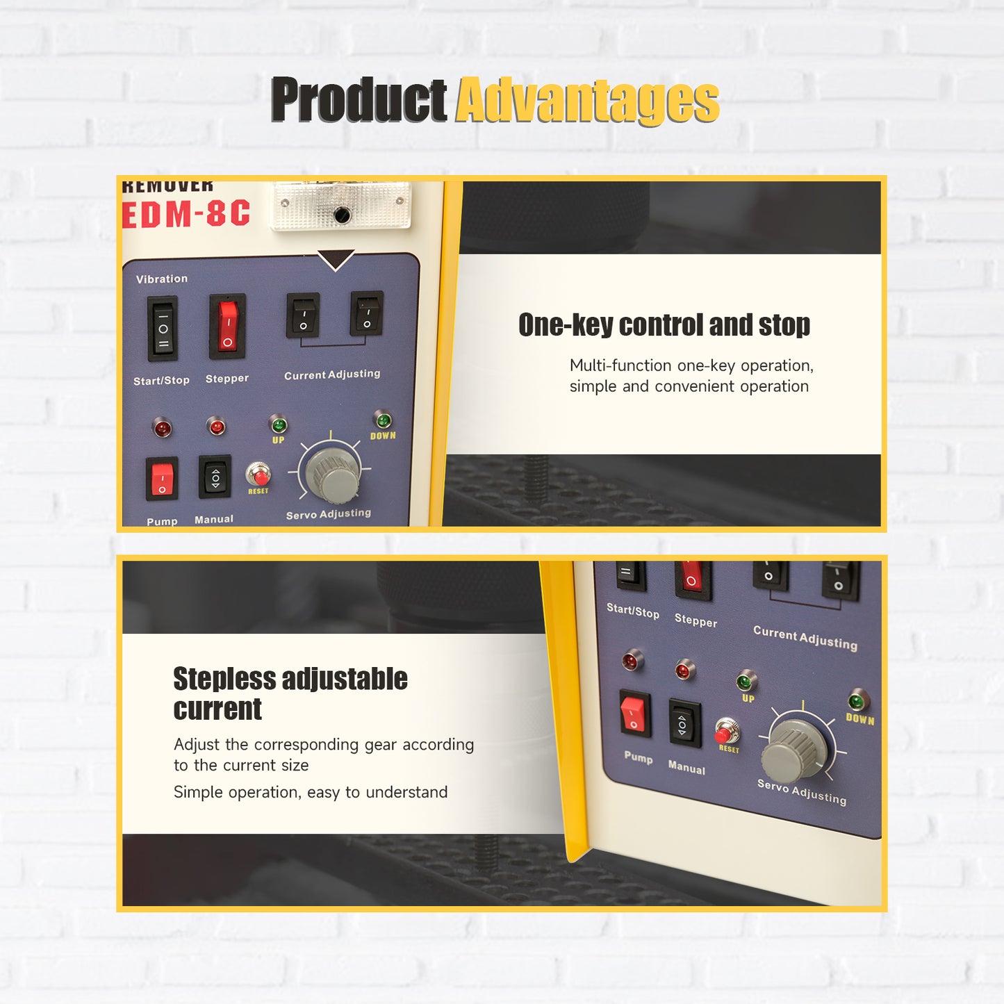 ZAC 800 W tragbarer EDM-Gewindebohrerbrenner EDM-8C, Entferner für defekte Gewindebohrer, Werkzeug zum Entfernen von Gewindebohrern für M2-M20-Gewindebohrer