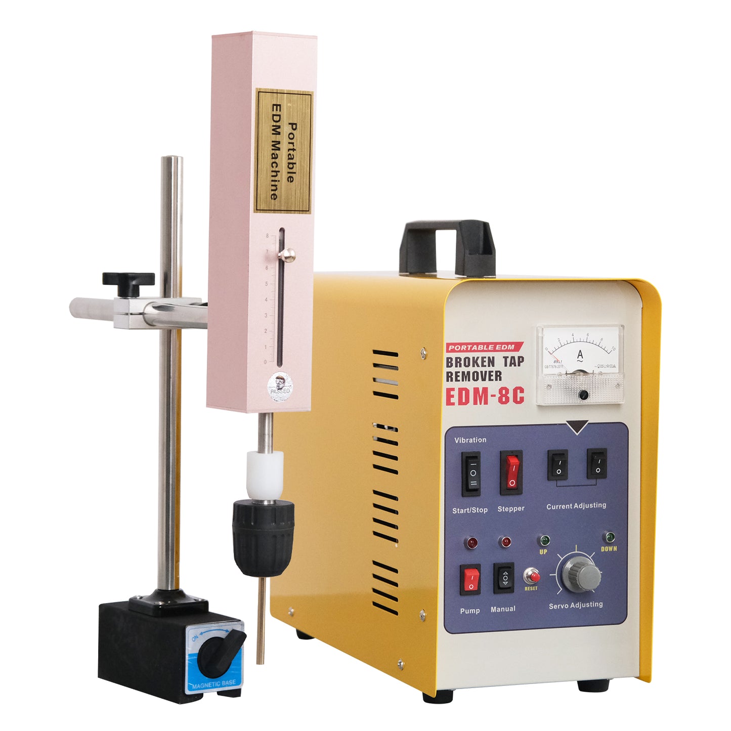 ZAC 800 W tragbarer EDM-Gewindebohrerbrenner EDM-8C, Entferner für defekte Gewindebohrer, Werkzeug zum Entfernen von Gewindebohrern für M2-M20-Gewindebohrer