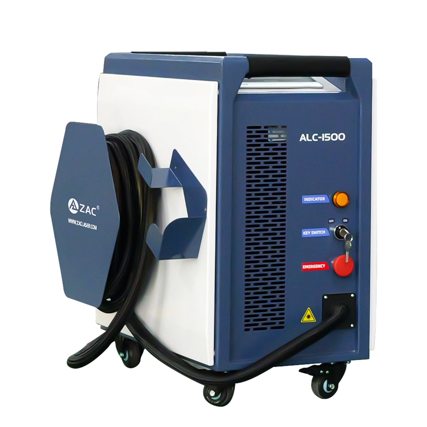 ZAC 1500W Continuous Laser Cleaning Machine 220V Laser Rust Removal with IOT Technolofy for Metal Rust Oil Paiting Coating