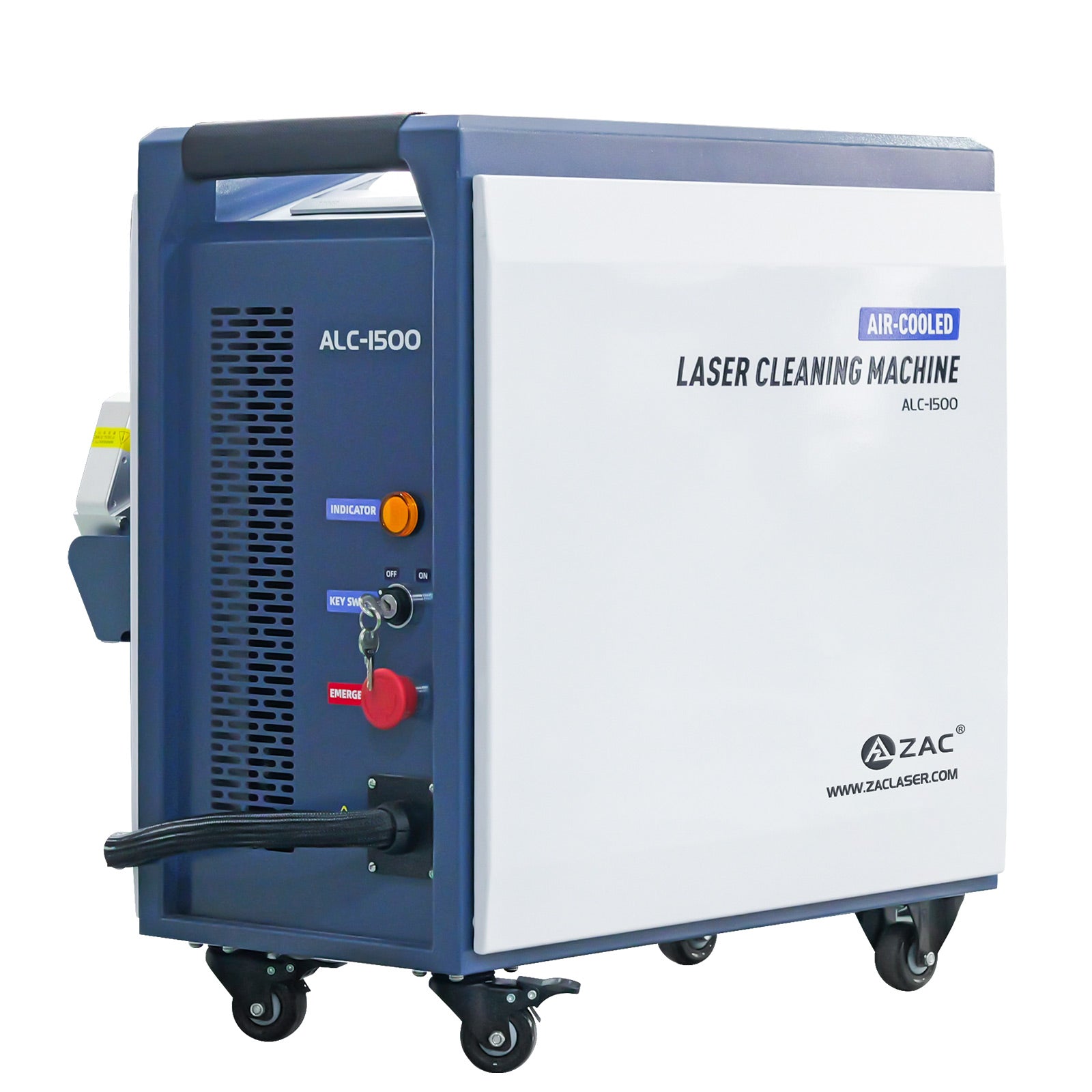 ZAC 1500W Continuous Laser Cleaning Machine 220V Laser Rust Removal with IOT Technolofy for Metal Rust Oil Paiting Coating