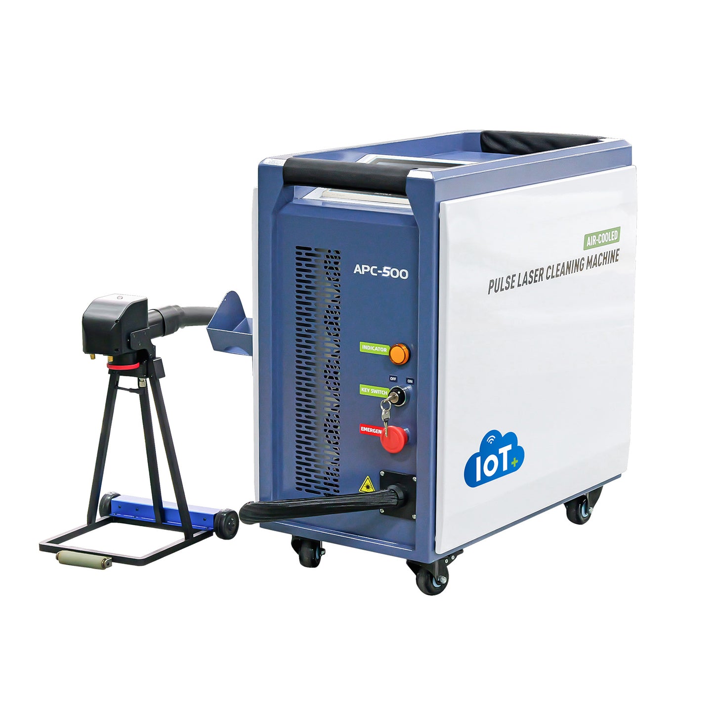 ZAC 300W 500W P-Series Laser Cleaning Machine 110-220V Air-cooled Pulsed Laser Rust Removal for Wood Metal Rust Graffiti Painting Coating