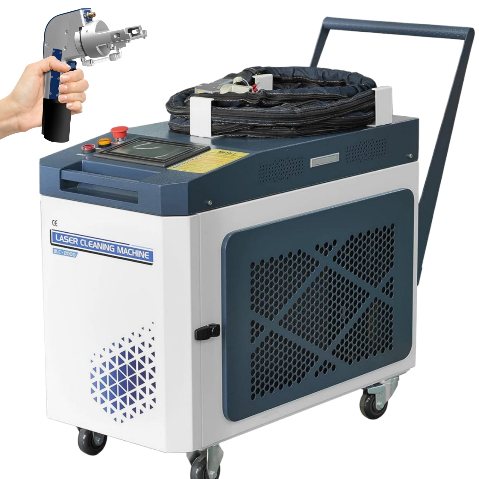 Nettoyeur Laser à Fiber 1000W/1500W/2000W, pour enlever la rouille des  métaux, peinture, huile et nettoyage des revêtements