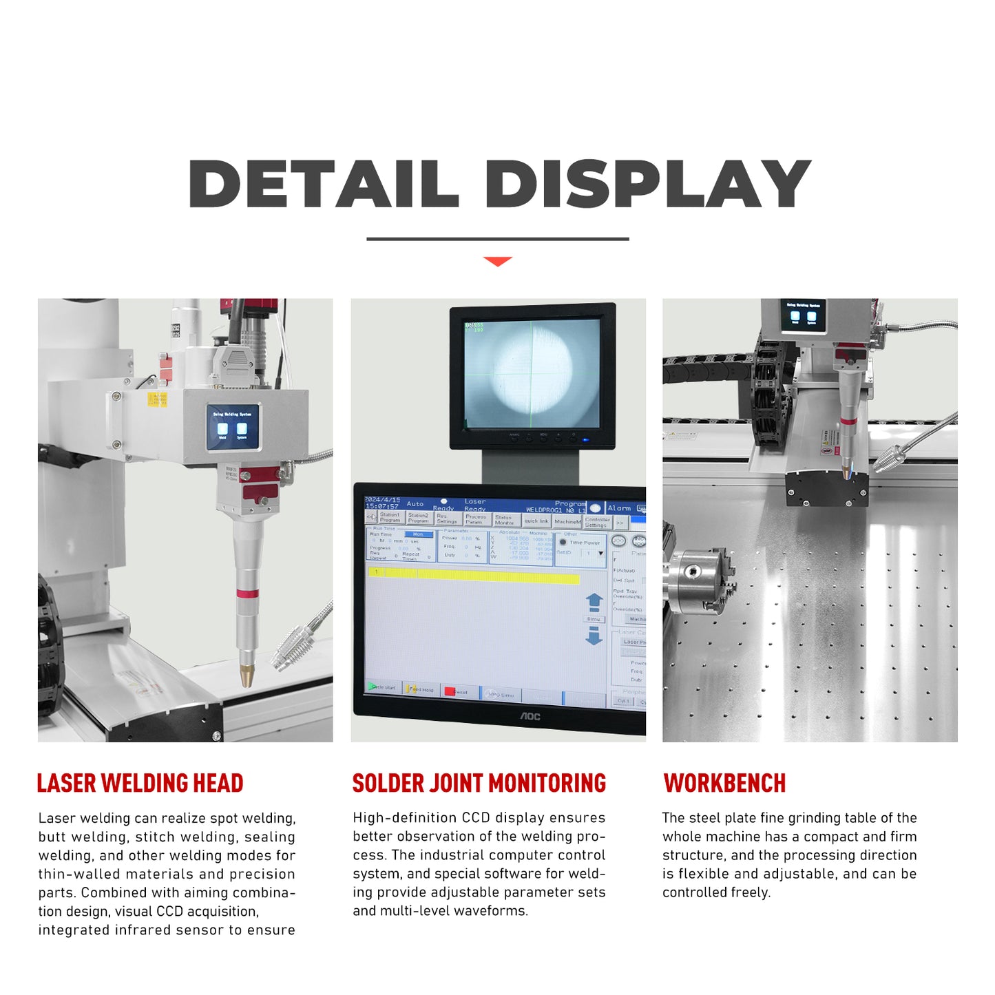 ZAC Laser 1500W 2000W 3000W Platform Laser Welding Machine Automatic Laser Welder