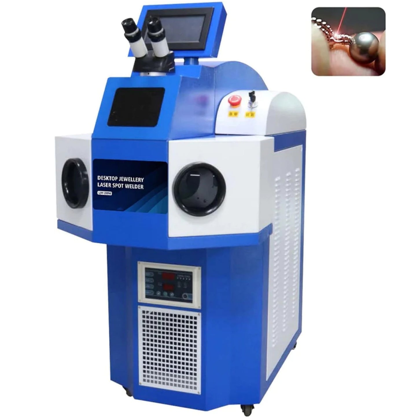 ZAC 200W Bijoux Soudeuse Laser 220V Soudage Laser pour Bijoux 40J Or et Argent Soudure Machine