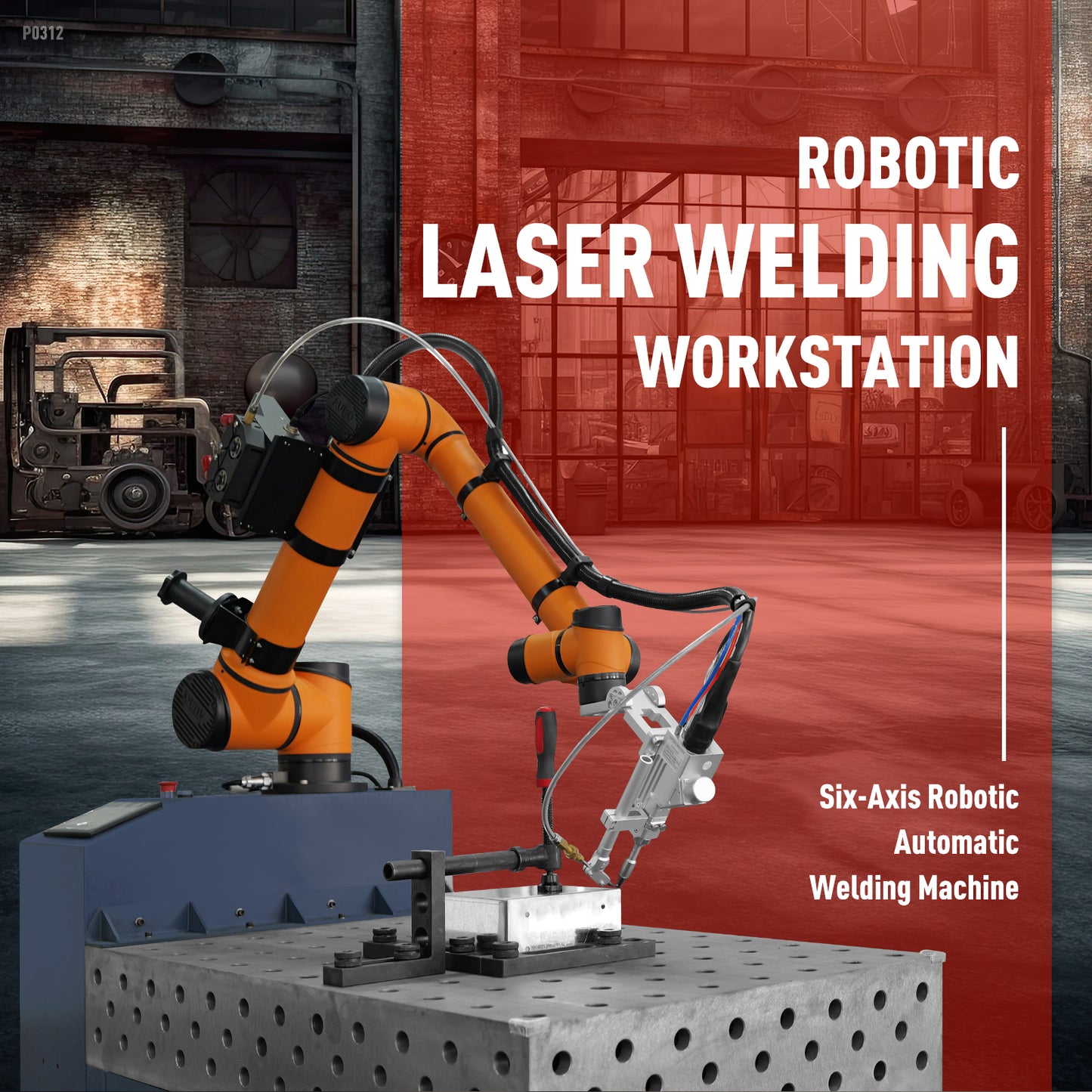 ZAC Laser Robotic Laser Welding Workstation 1500W 2000W 3000W Six-Axis Laser Welder with Robotic Arm