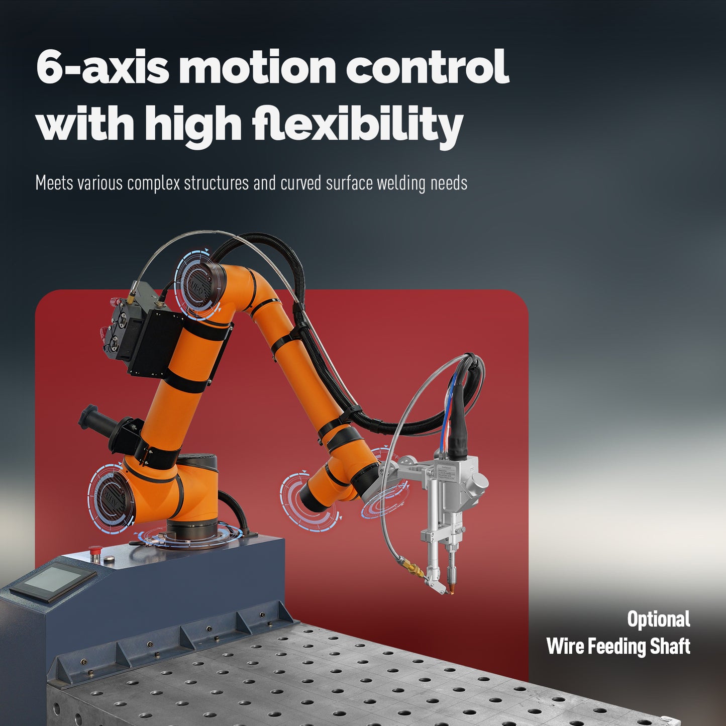 ZAC Laser Robotic Laser Welding Workstation 1500W 2000W 3000W Six-Axis Laser Welder with Robotic Arm
