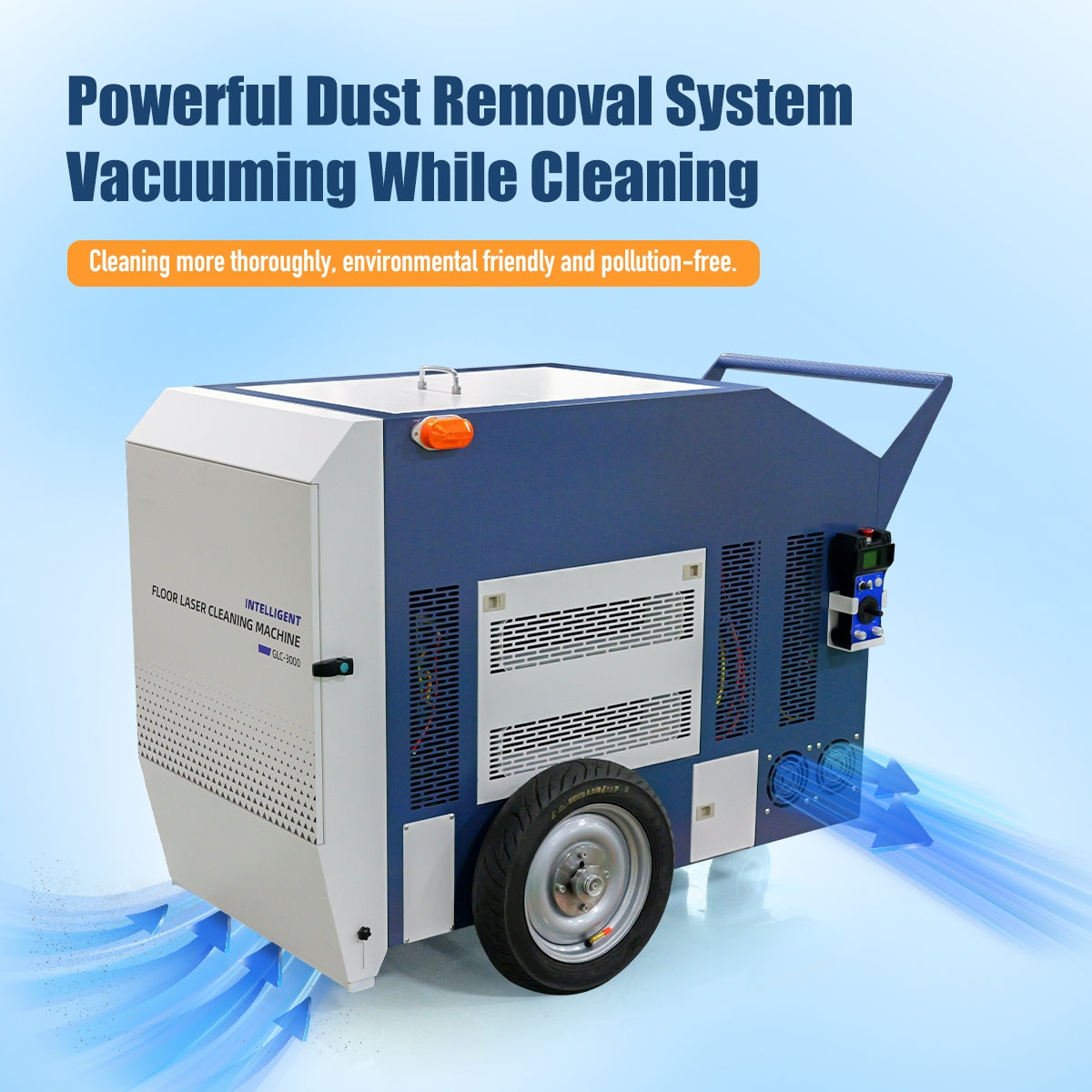 ZAC Laser Cleaning Machine 3000W Remote Laser Rust Removal for Floor Metal Rust Oil Painting Graffiti Mold