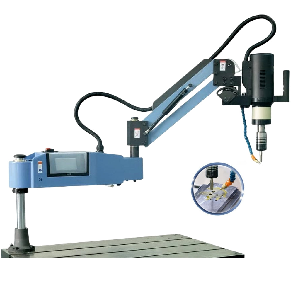 Machine à tarauder électrique ZAC M6-M30 Bras de taraudage universel à 360 degrés 12 pinces de taraudage incluses