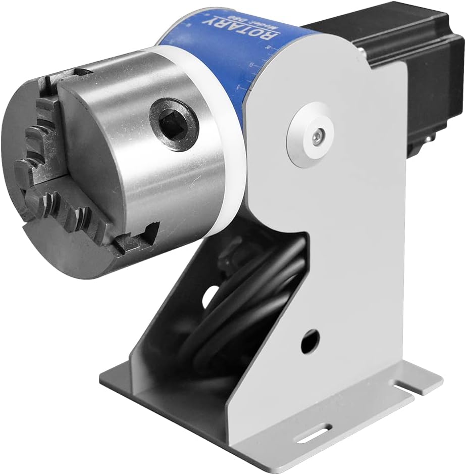 ZAC Rotary Axis for Fiber Laser Engraver D80/D100/D125 Three-jaw Rotary Chuck