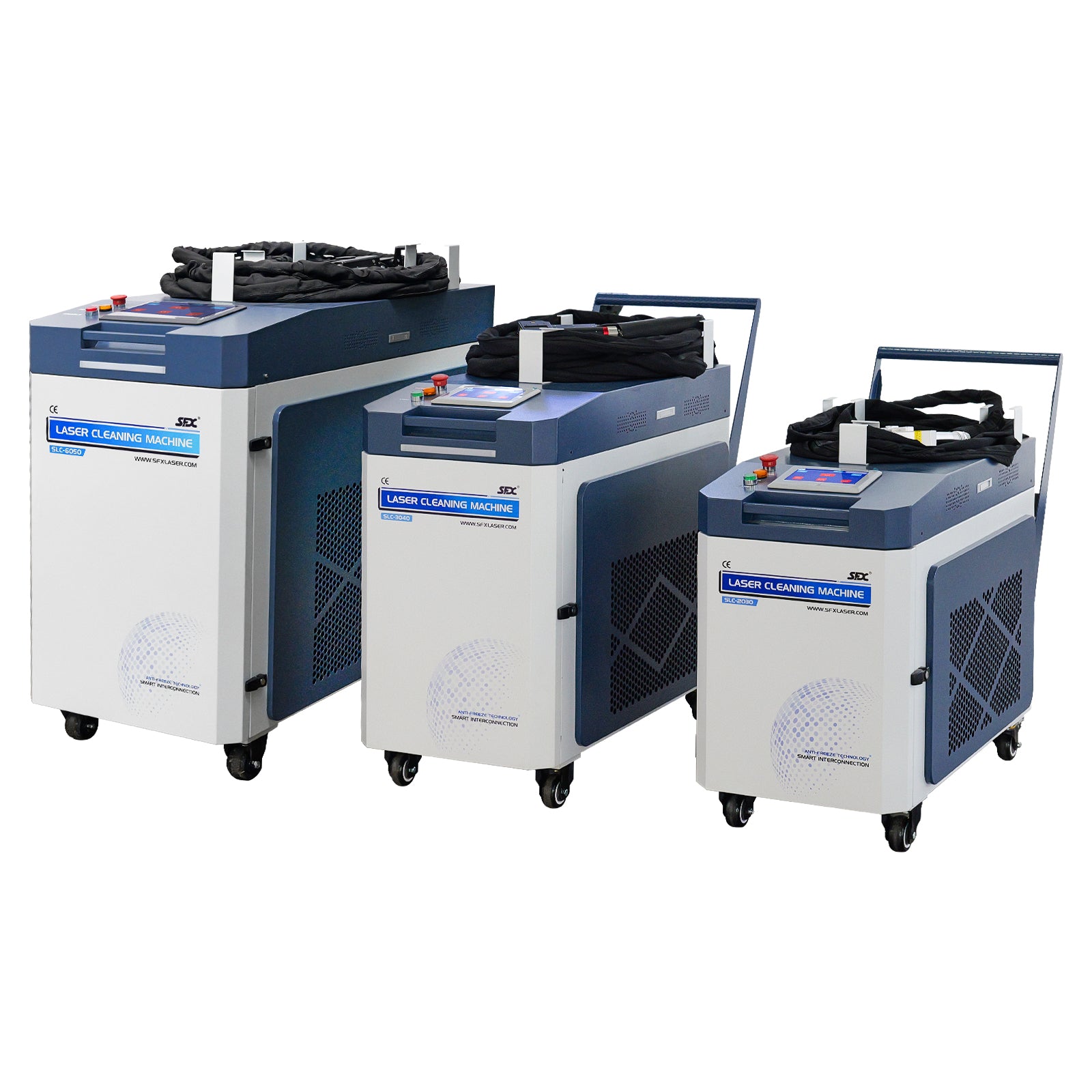 ZAC 1500W 2000W 3000W 6000W Laser Cleaning Machine 250mm-500mm Wide Scan Width Laser Cleaner for Metal Rust Coating Painting