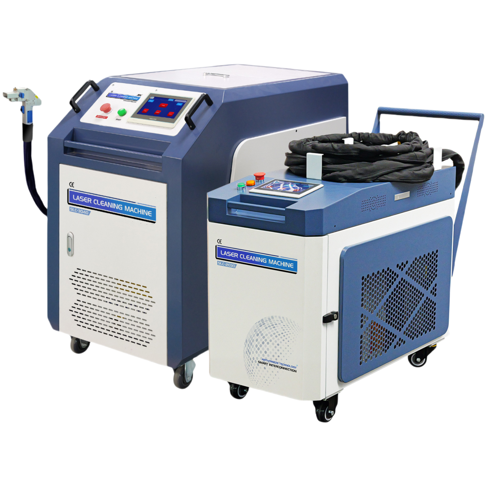 ZAC 1500W 2000W 3000W Laser Cleaning Machine 250mm-400mm Wide Scan Width Laser Cleaner for Metal Rust Coating Paiting