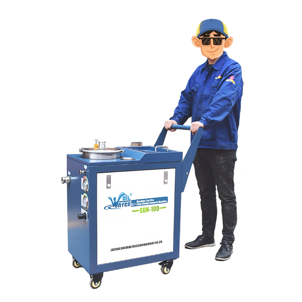 ZAC Machine Tool Use SUN-100 Chip & Sludge Removal Machine Pneumatic Chip Removal Machine 100L/min No Machine Downtime