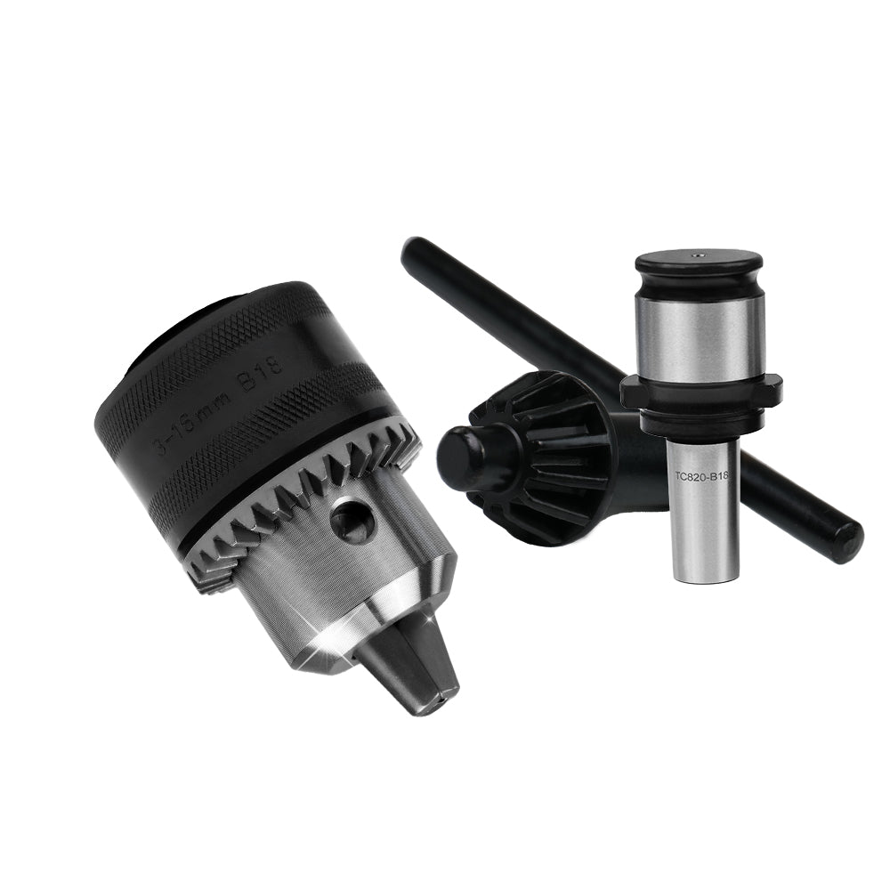 ZAC US Stock GT12 TC820 Drill Chuck Adapter and Connecting Rod Drill Chuck Converter with Key Apply for M16R-M36R Electric Tapping Machine