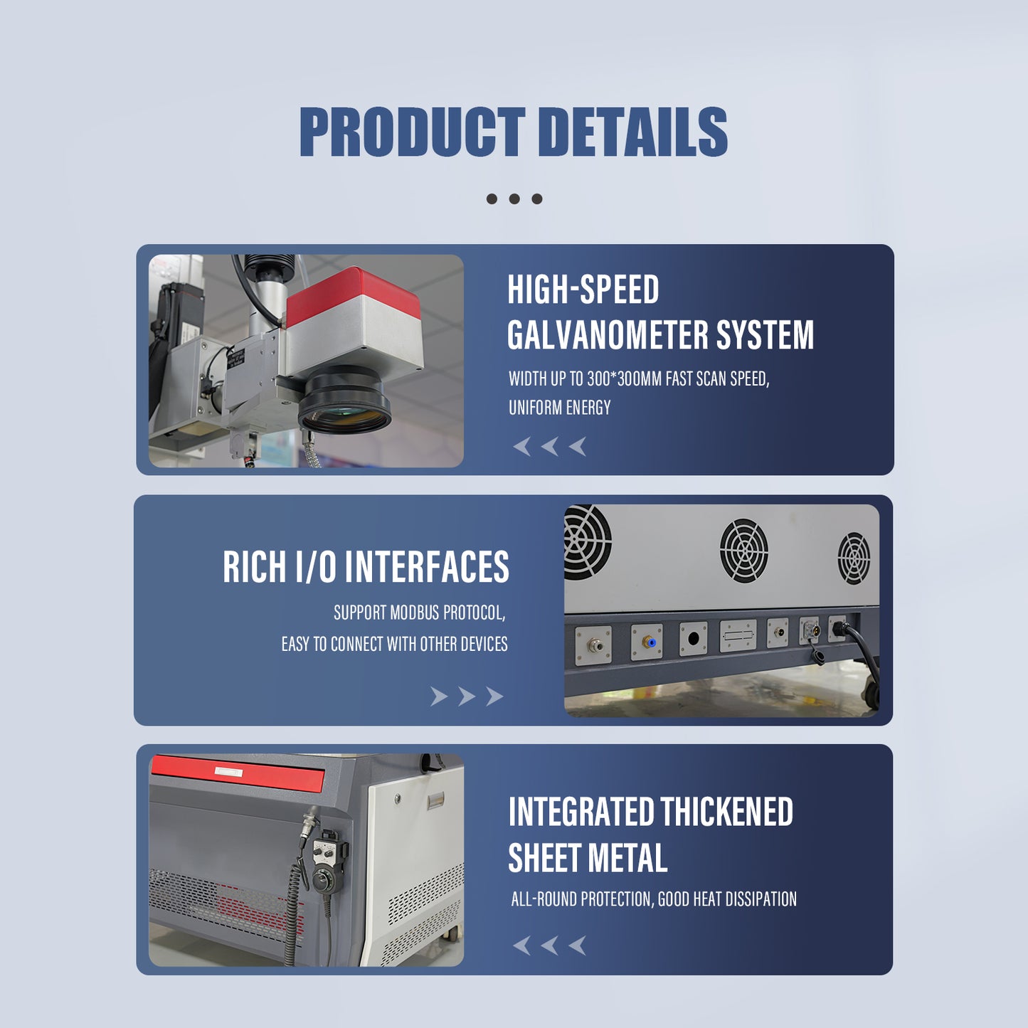 ZAC 200 W 300 W 500 W automatische gepulste Laser-Reinigungsmaschine, Plattform, Laser-Rostentfernung für die Lackierung, Ölbeschichtung, gebogene Oberflächen
