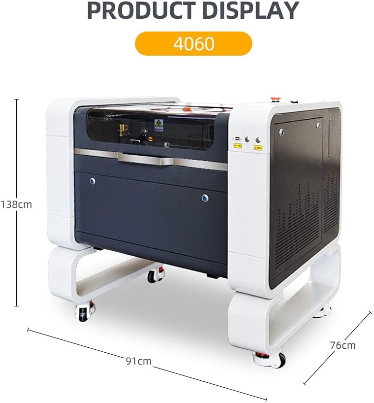 ZAC RECI CO2-Laserschneider 50 W/60 W/80 W/100 W Laserschneidmaschine mit 400 x 600 mm Werkbank Lightburn