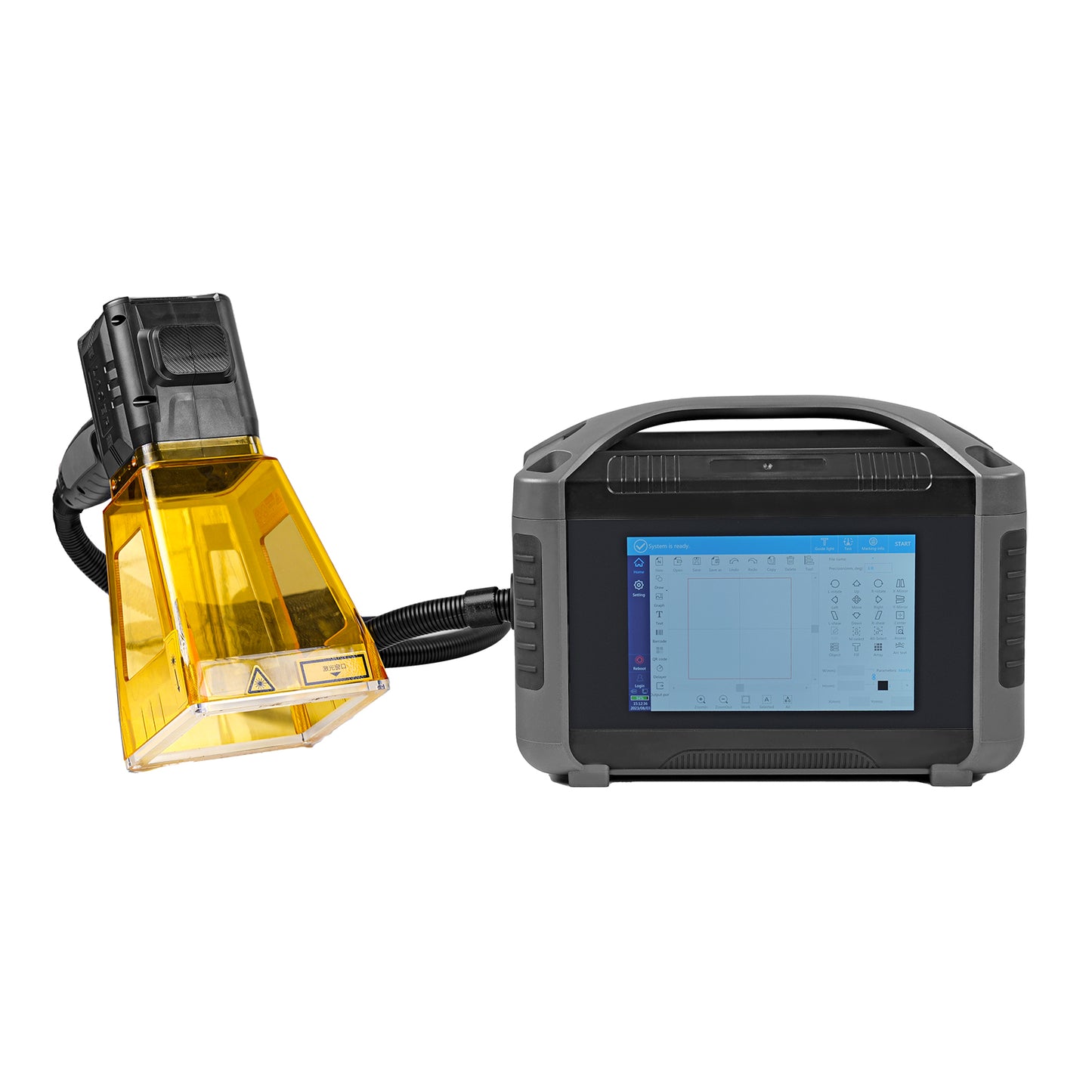 Graveur Laser à Fiber portatif ZAC 20W/30W/50W, marqueur Laser à Fiber MAX pour matériaux métalliques et non métalliques
