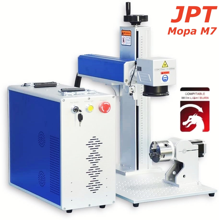 ZAC Fiber Laser Engraver Machine 60W/100W/200W Split YDFLP-E2-M7-M-R JPT MOPA M7 with EZCAD2.0