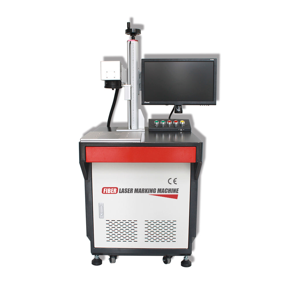 ZAC Desktop Laser Engraver Machine JPT 20W/30W/50W Laser Marking Machine with built-in Computer and EZCAD2.0