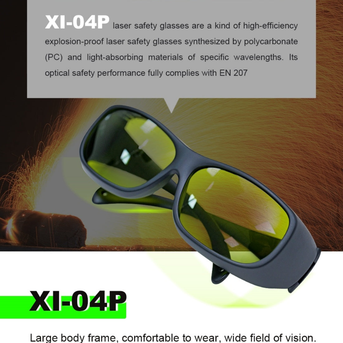 Lunettes de protection Laser ZAC OD 7 + lunettes de sécurité Laser pour l'élimination de la rouille au Laser Machine de soudage Laser graveur Laser