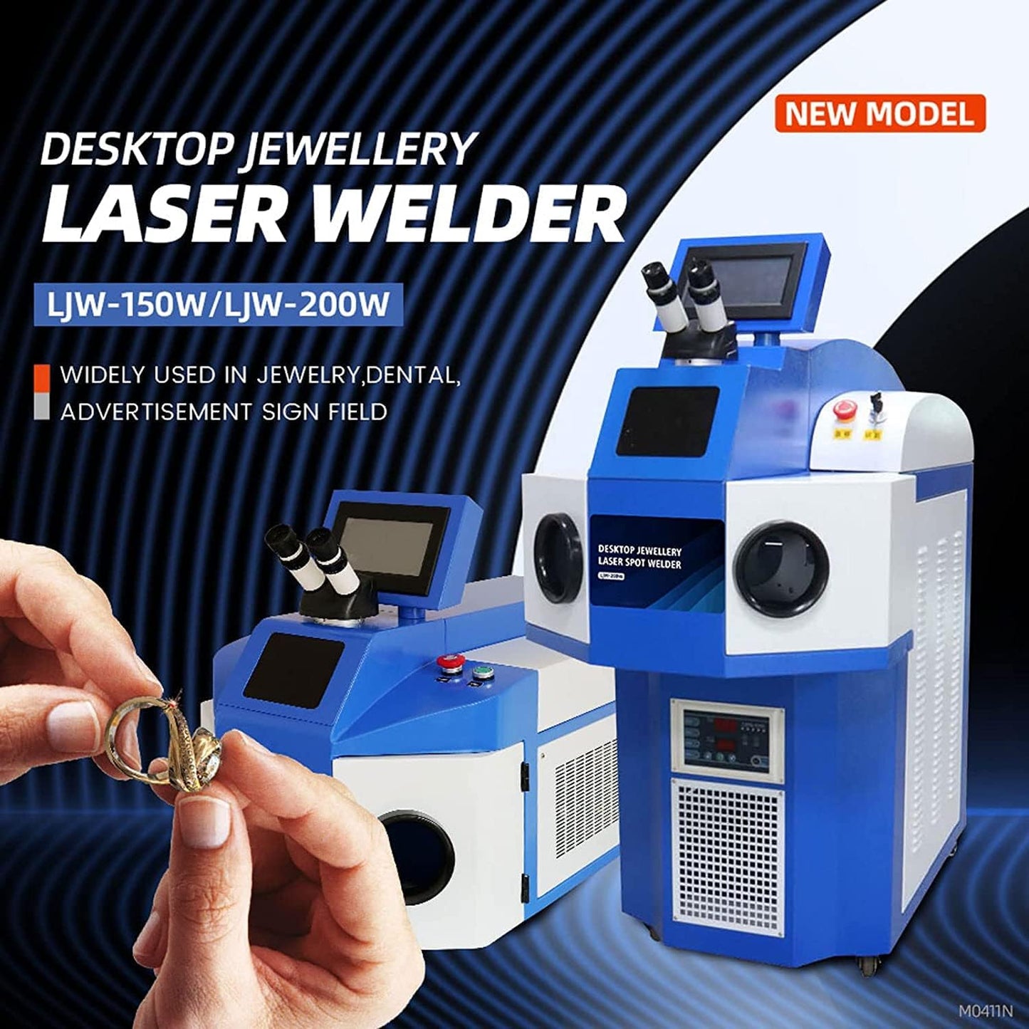 ZAC 200W Bijoux Soudeuse Laser 220V Soudage Laser pour Bijoux 40J Or et Argent Soudure Machine