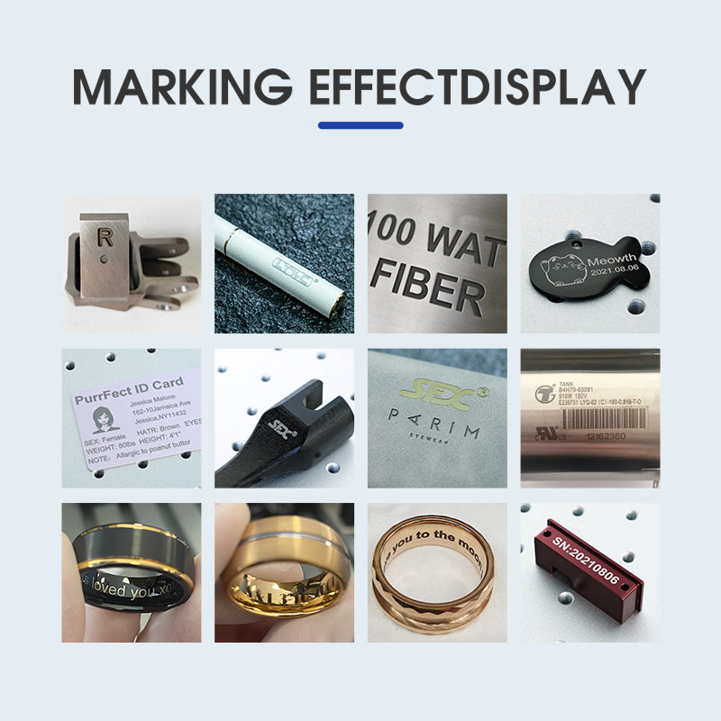 ZAC Fiber Laser Engraver MAX Laser Marking Machine Portable Engraving Machine for All Metal and Non-Metal Materials
