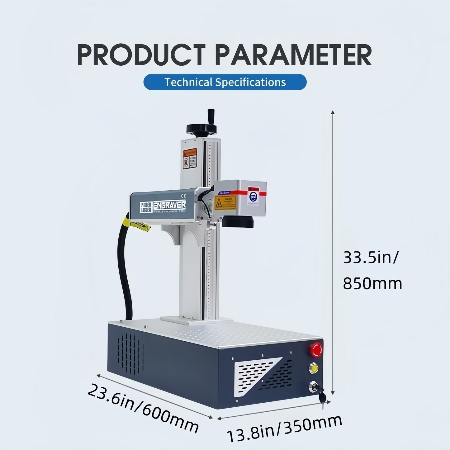 ZAC Fiber Laser Engraver JPT Laser Marking Machine Portable Engraving Machine for All Metal and Non-Metal Materials