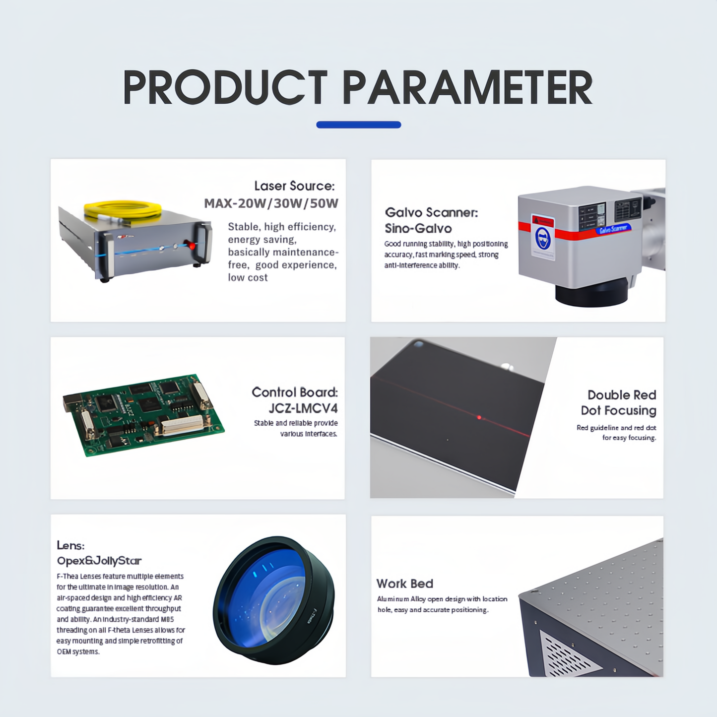 ZAC Fiber Laser Engraver JPT Laser Marking Machine Portable Engraving Machine for All Metal and Non-Metal Materials