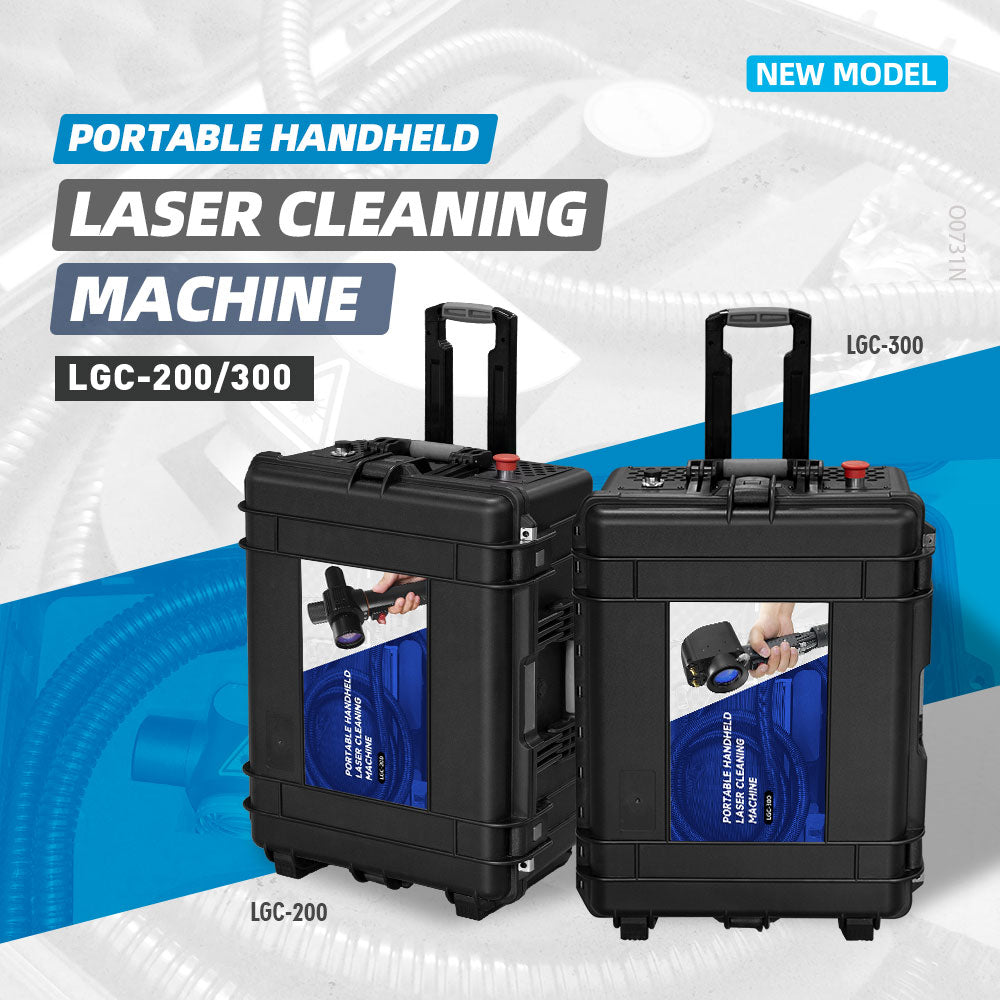 ZAC 200W Pulsed Laser Cleaning Machine Handheld Laser Rust Removal for Metal Oil Paint Coating Mold