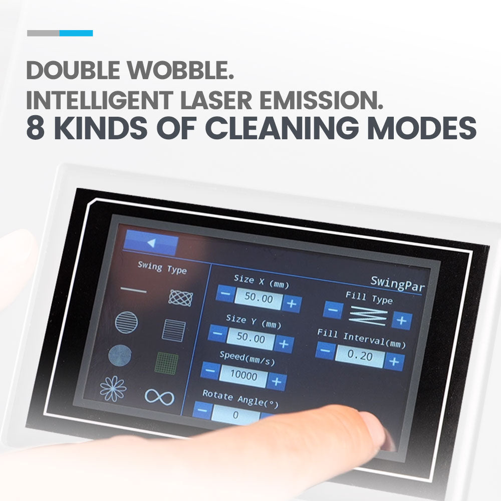 ZAC 200W Pulsed Laser Cleaning Machine Handheld Laser Rust Removal for Metal Oil Paint Coating Mold
