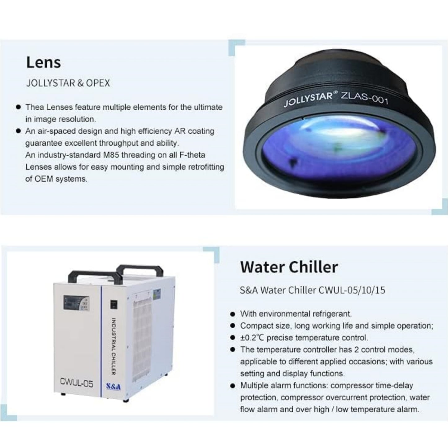 ZAC UV Laser Marking Machine 3W/5W/10W/15W UV Laser Engraver Marker for Glass Plastic Ceramic Metal