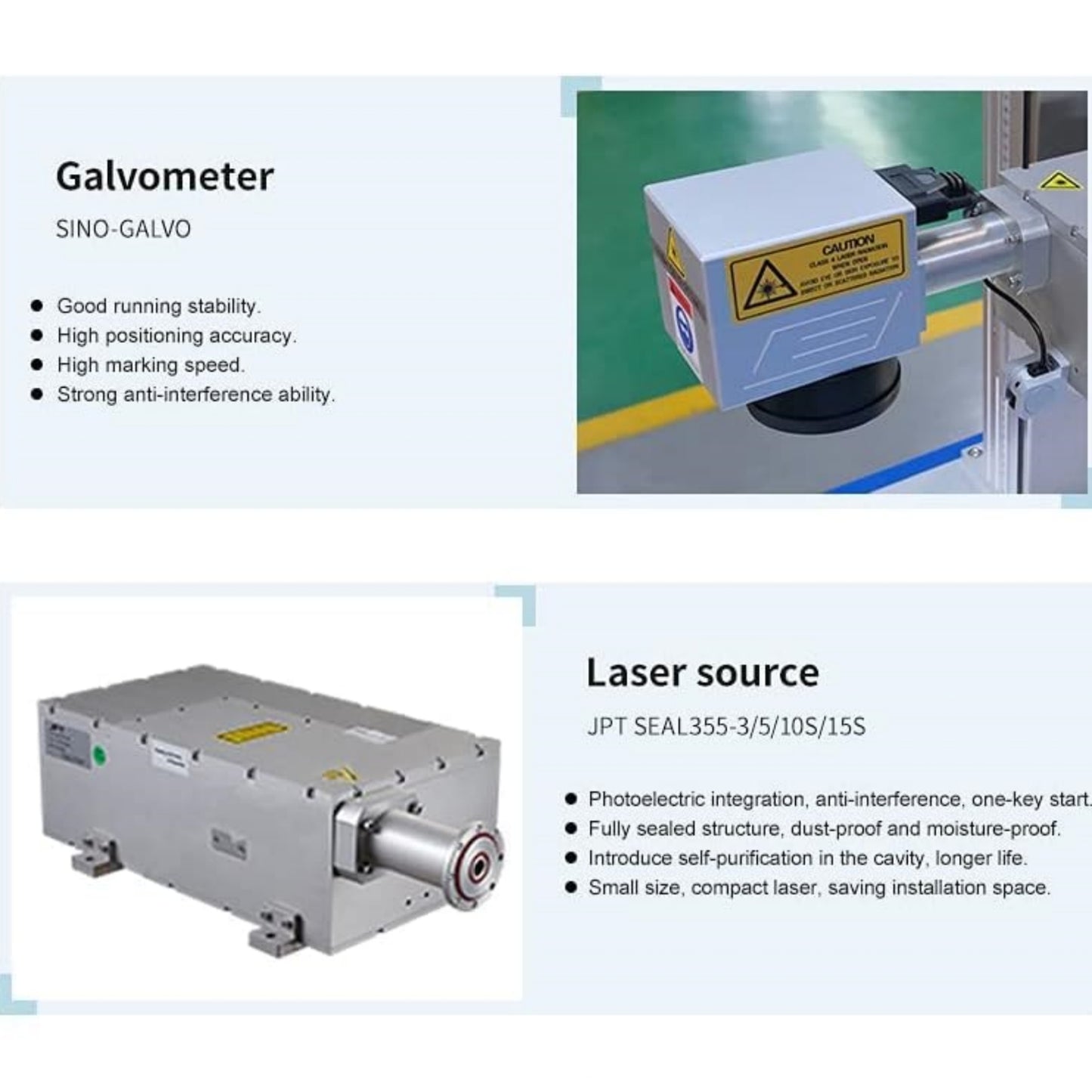 ZAC UV Laser Marking Machine 3W/5W/10W/15W UV Laser Engraver Marker for Glass Plastic Ceramic Metal