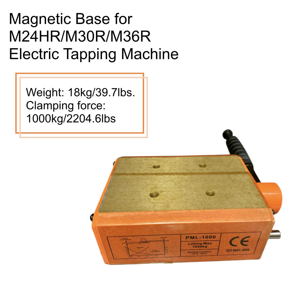 ZAC Magnetic Base for Tapping Machine 1000Kg for M24HR M30R M36R Electric Tapping Arm