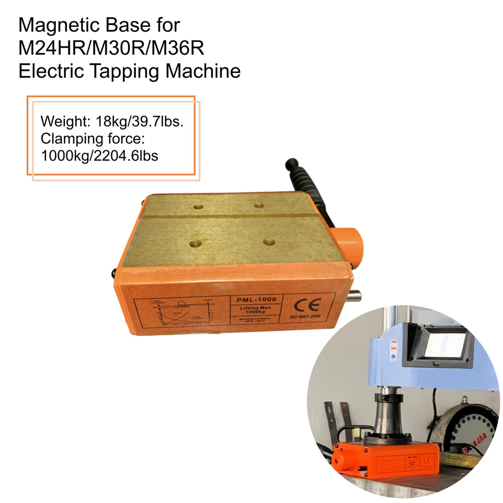 ZAC Magnetic Base for Tapping Machine 1000Kg for M24HR M30R M36R Electric Tapping Arm