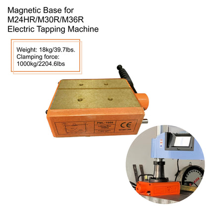 ZAC Magnetic Base for Tapping Machine 1000Kg for M24HR M30R M36R Electric Tapping Arm