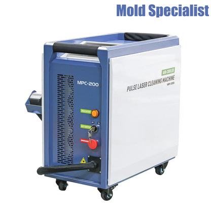 ZAC 200W 300W Laser Cleaning Machine for Mould Pulsed Laser Rust Removal 110-220V Air-cooled Laser Cleaner with IoT  for Metal Rust Mould Cleaning