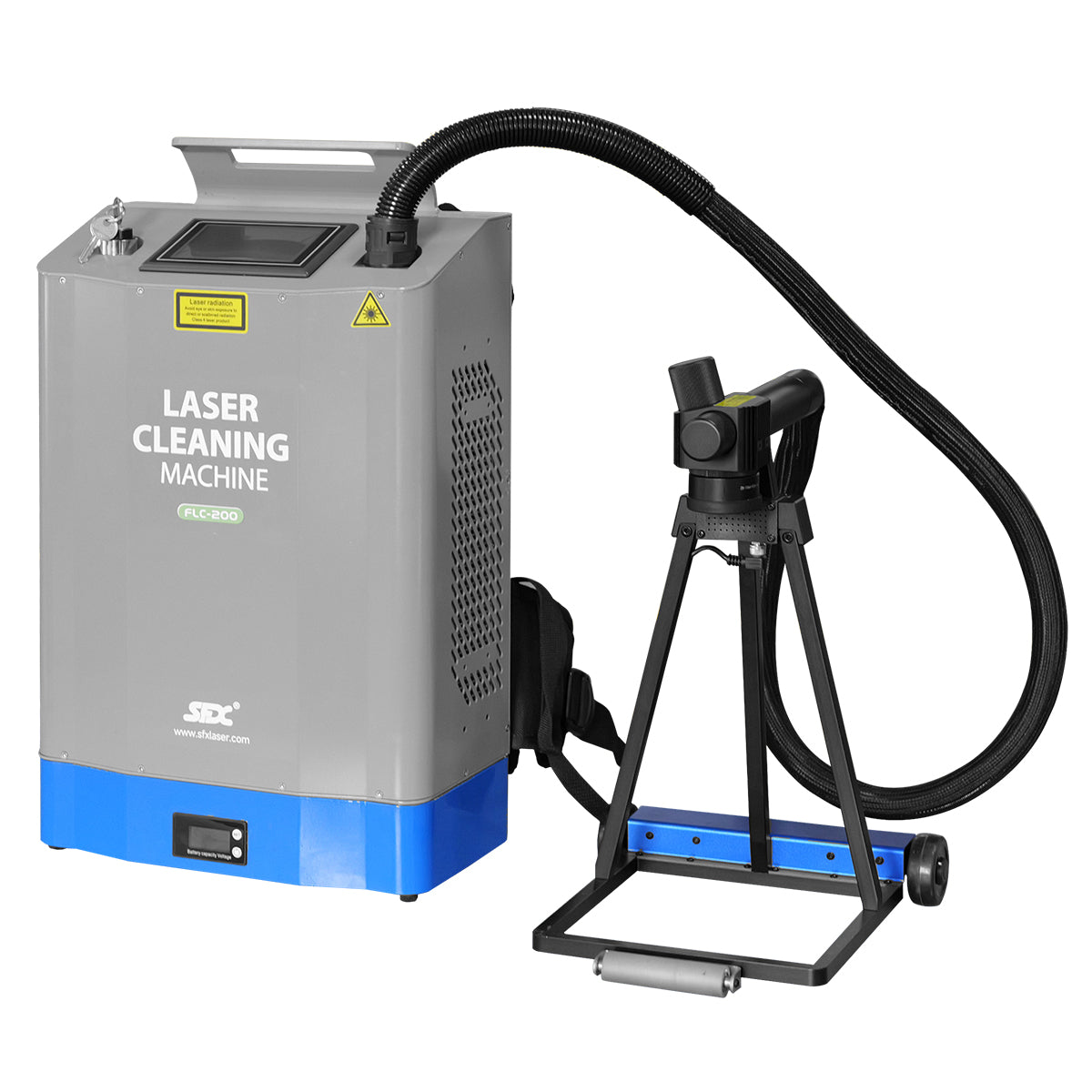 ZAC Laser Cleaning Machine 200W Pulsed Backpack Laser Rust Removal Automative Laser Cleaner