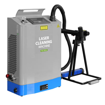 ZAC Laser Cleaning Machine 200W Pulsed Backpack Laser Rust Removal 110V-220V Automative Laser Cleaner for Rust Wood Oil Painting (Battery Included)