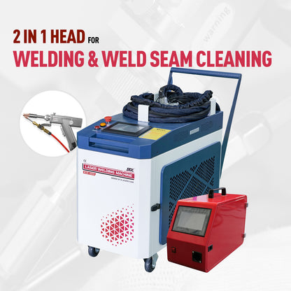 ZAC MAX 2 in 1 Handheld Portable Fiber Laser Welder 1500W/2000W/3000W Laser Welding Machine with Auto Wire Feeder