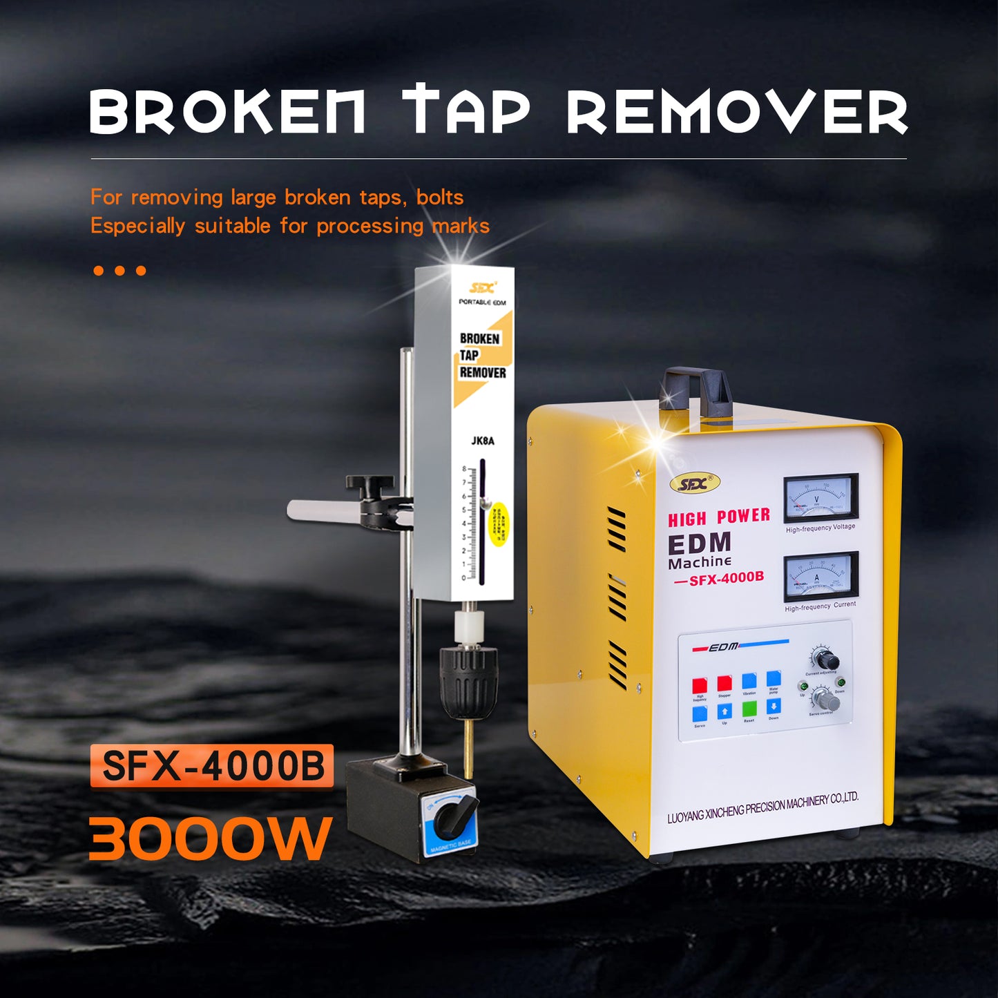 ZAC 3000W Portable EDM Tap Burner SFX-4000B Broken Tap Remover Tap Removal Tool for M2-M48 Taps