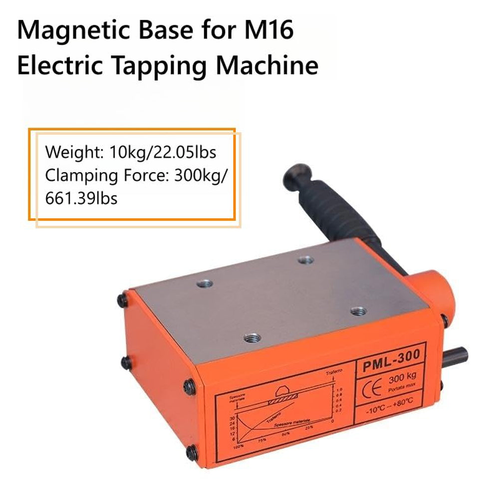 ZAC Magnetic Base for Tapping Machine 300Kg for M16R Electric Tapping Arm