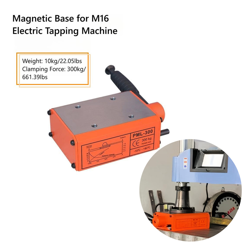 ZAC Magnetic Base for Tapping Machine 300Kg for M16R Electric Tapping Arm