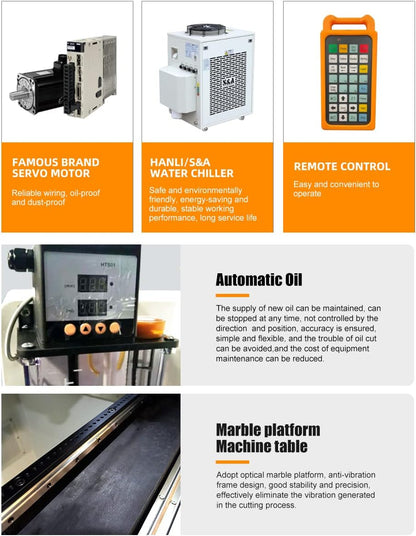 ZAC 3030 High Precision Metal Laser Cutter Machine 1000W/1500W Fiber Laser Cutting Machine with Full Enclosed Cover