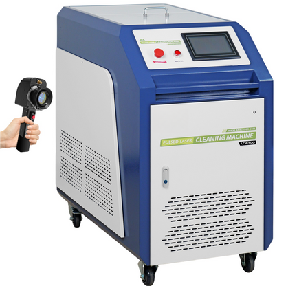 ZAC Pulsed Laser Cleaning Machine 300W 500W 1000W Handheld Laser Rust Removal for Metal Oil Paint Coating Mold