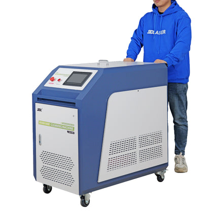 ZAC Pulsed Laser Cleaning Machine 300W 500W Handheld Laser Rust Removal for Metal Oil Paint Coating Mold