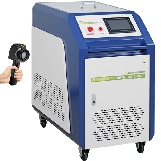 Machine de nettoyage laser pulsé ZAC 300W 500W 1000W Élimination de la rouille au laser portable pour moule de revêtement de peinture à l'huile en métal