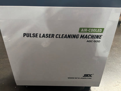 Used ZAC 500W G-Series Laser Cleaning Machine 220V Air-cooled Pulsed Laser Rust Removal for Metal Rust Oil Graffiti Painting Coating（90% new）