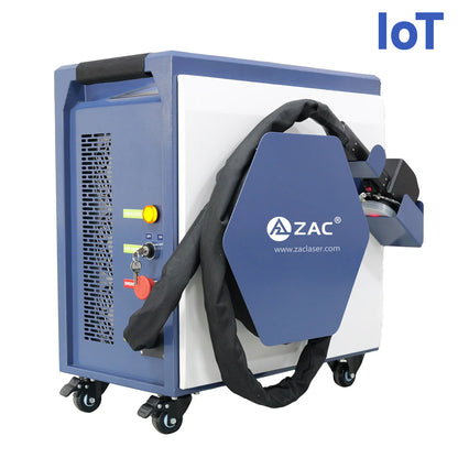 ZAC 300W 500W Laser-Reinigungsmaschine 110-220V luftgekühlter gepulster Laser-Rostentfernungsgerät zum Entfernen von Metallrost, Öl, Graffiti, Malerei, Beschichtung